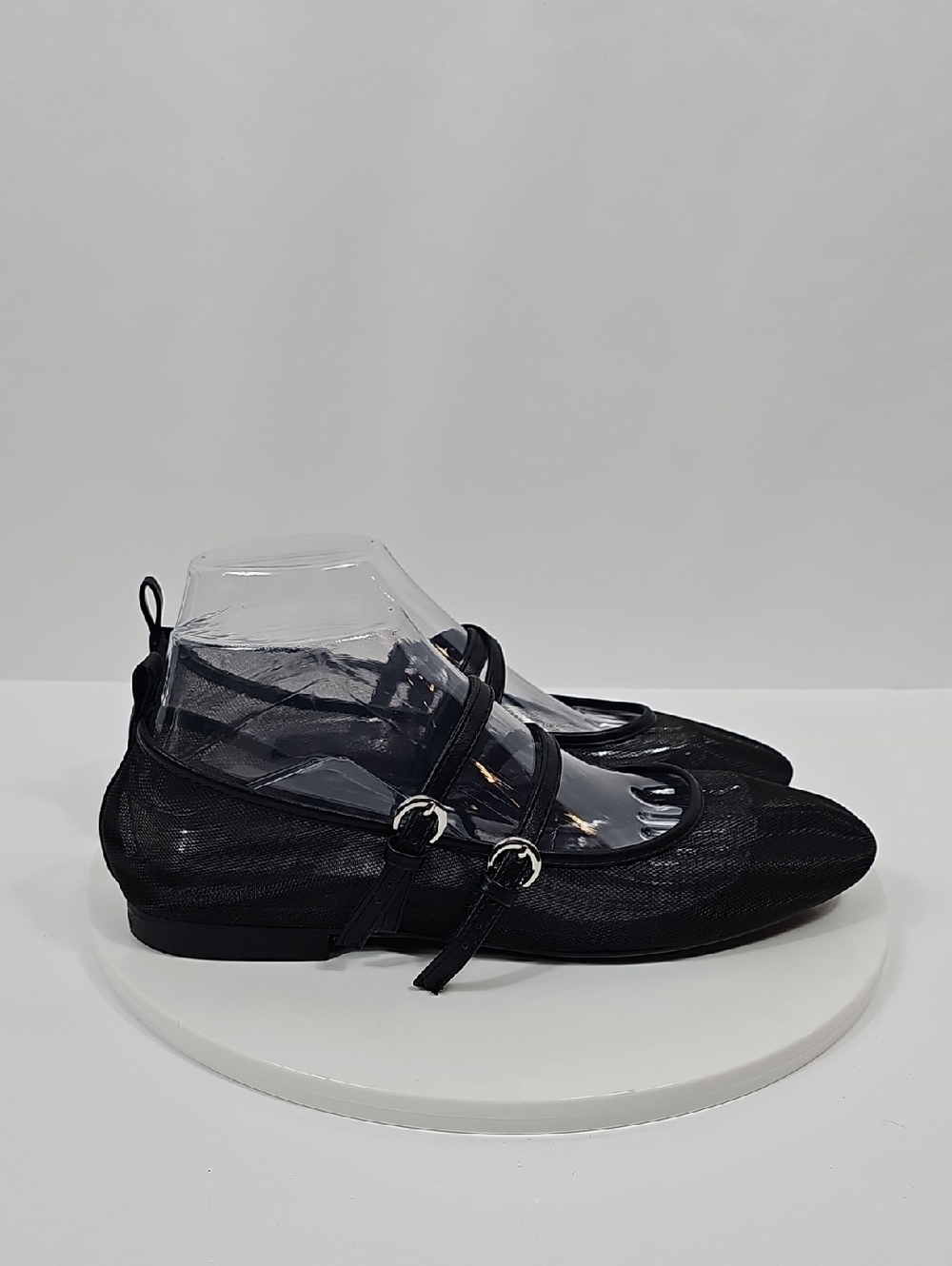 NWOT Abound Galantis Mesh Mary Jane Flats Double-Strap Buckle Shoes Black 8.5 - Picture 6 of 15